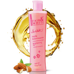 FAIR & WHITE front bottle view showing product and benefits