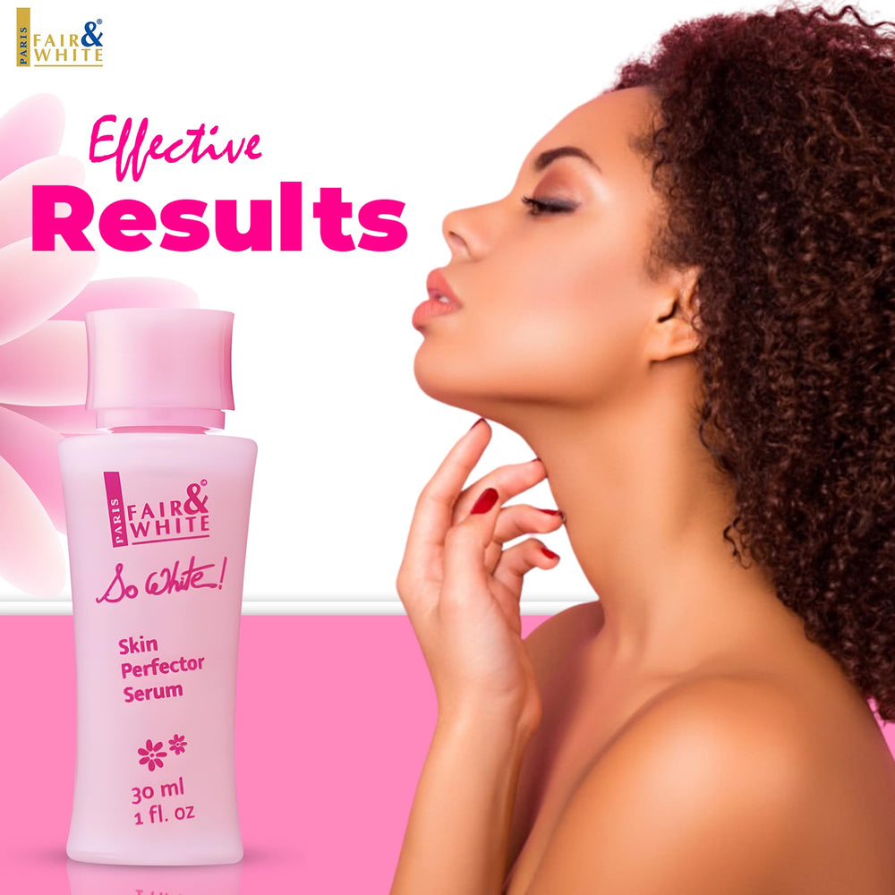 FAIR & WHITE label close-up highlighting kojic acid ingredient benefit