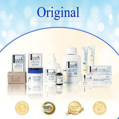 FAIR & WHITE jar on bathroom shelf showing daily routine integration