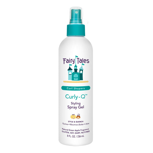Fairy Tales front packaging showing label and 8oz bottle, promotes easy use