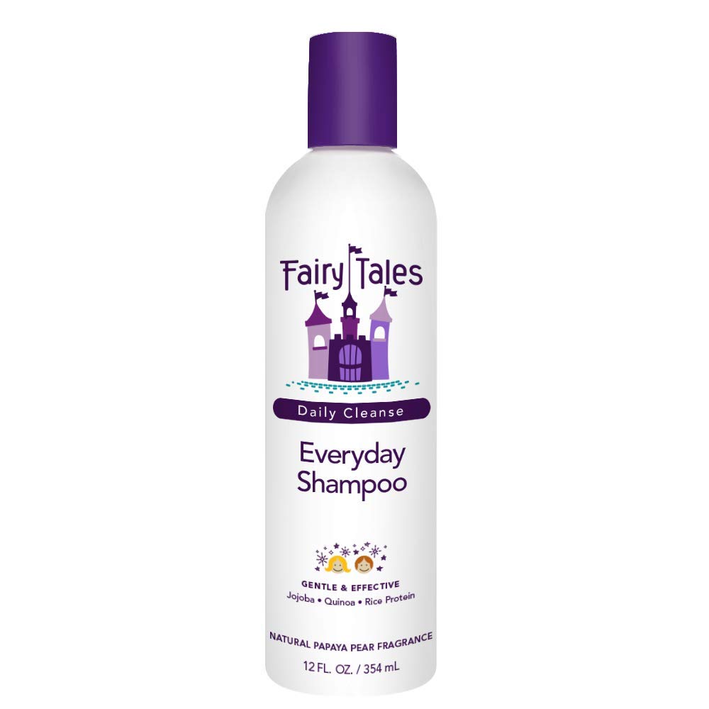 Fairy Tales Everyday Kids Shampoo bottle front view showing 12 oz and gentle formula