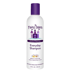Fairy Tales Everyday Kids Shampoo bottle front view showing 12 oz and gentle formula