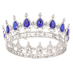 Fairyu front view silver blue crown showing regal shine and versatile style