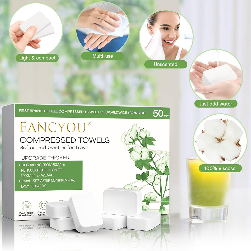 fancyou folded towel on bathroom counter showing neat storage and ready use benefit
