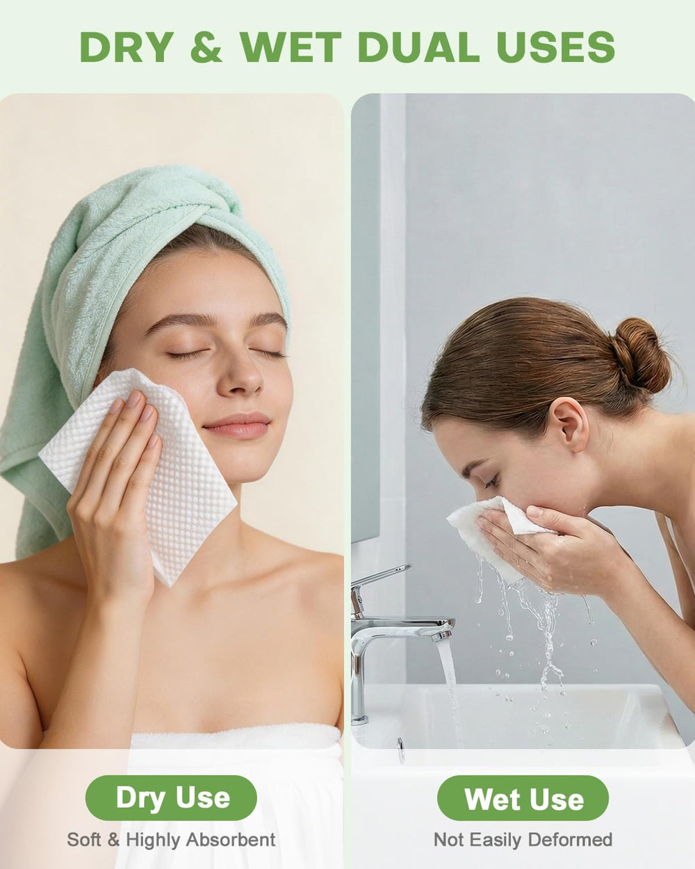 fancyou smooth side closeup illustrating lint-free pat-drying benefit