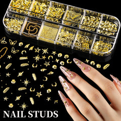 Fandamei 3D charms assortment overhead showing stars shells butterflies