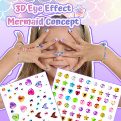 Fandamei detail shot of 3D rhinestone gems adding sparkle and dimensional accents