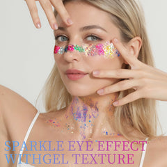 Fandamei applying glitter with dual-ended sponge tools for precise control