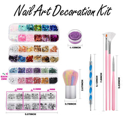 Fandamei brush and dotting tool close-up enabling precise nail strokes