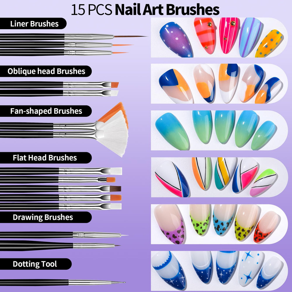 Fandamei brush close-up displaying fine nylon fibers for precise strokes