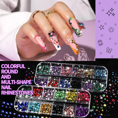 Fandamei clear large rhinestone next to ruler to illustrate size and sparkle