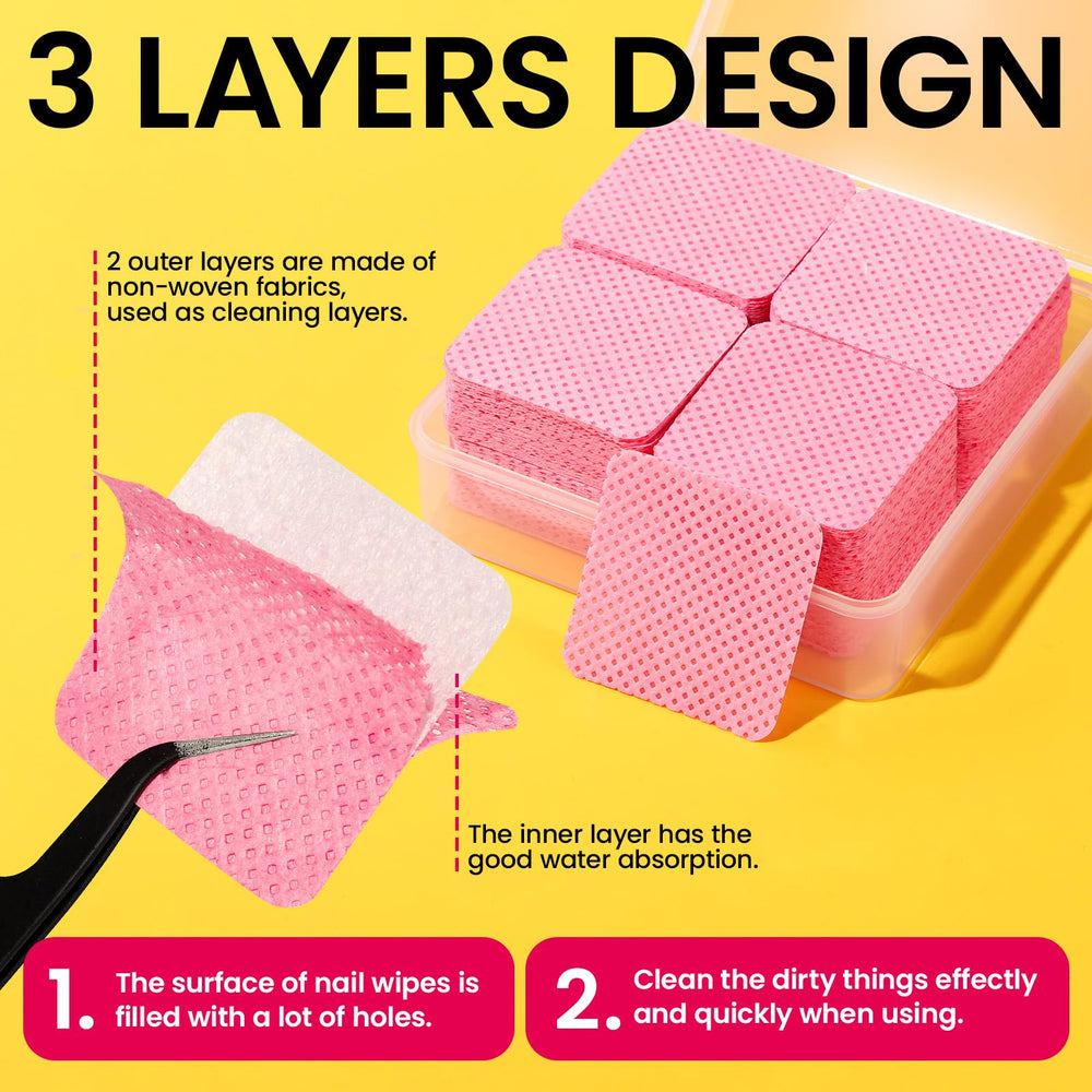 FANDAMEI close-up of pink soak-off clips illustrating secure fit and steady soak benefit