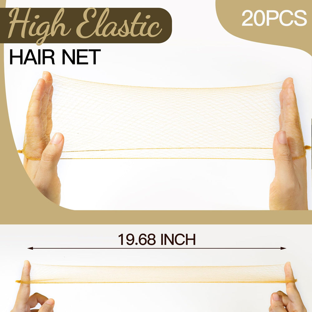 Fandamei close-up of nylon bun net mesh, soft breathable texture