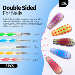 Fandamei dotting tools and tweezers detail for accurate dots and secure rhinestone placement