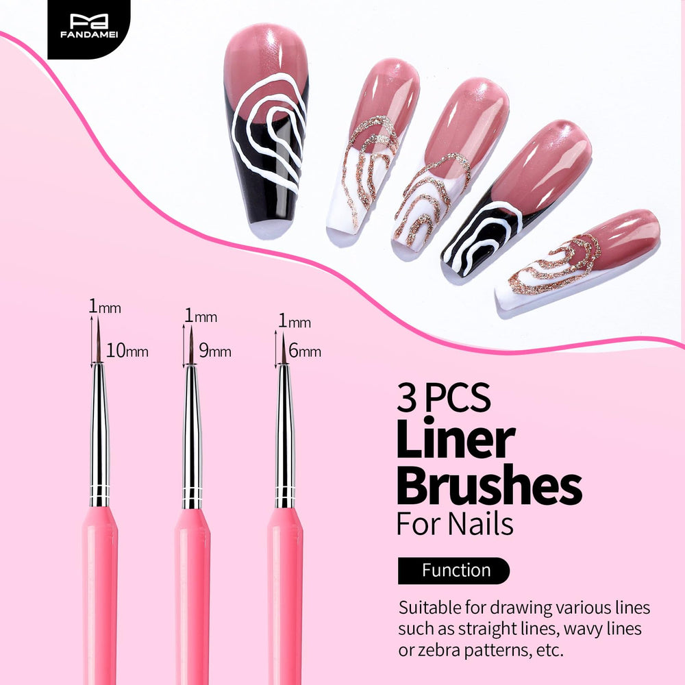 FANDAMEI dotting tools arranged displaying multiple tip sizes for precise dots