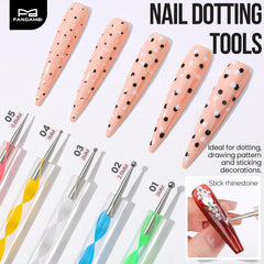 Fandamei double-ended dotting tools detail for accurate dot and gem placement