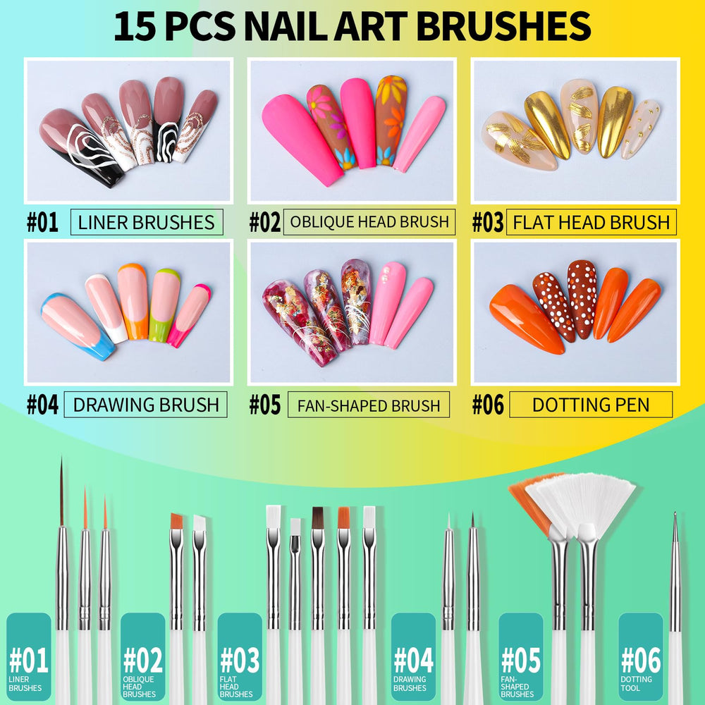 Fandamei dotting tools spread showing multiple tip sizes for versatility