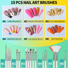 Fandamei dotting tools spread showing multiple tip sizes for versatility