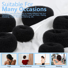 Fandamei elegant ballet bun example showing formal hairstyle control