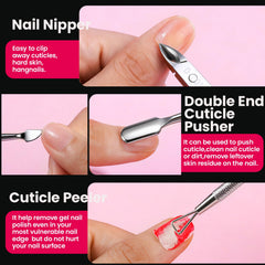 FANDAMEI nail files and buffer texture for shaping and polishing nails