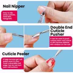 Fandamei nail files and two-sided buffer for shaping and smooth finish