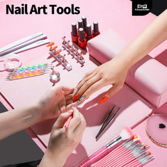 Fandamei nail files and large brush cleaning for neat finishes