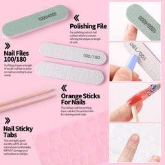 Fandamei coarse and fine files plus buffer for shaping and high-shine finish