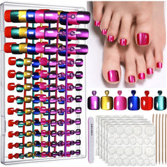 Fandamei front box display showing organized nail sheets and compact case for easy travel