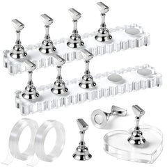 Fandamei clear wave base and metallic holders showing stable display benefit