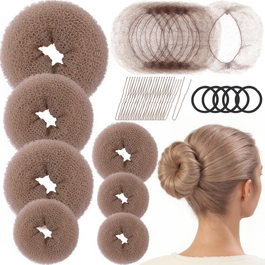 Fandamei front packaging showing full tan brown bun maker kit benefits
