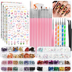 Fandamei front packaging showing complete nail art kit and included tools