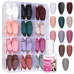Fandamei front packaging showing 12 color grids and included glue for easy selection
