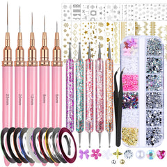 Fandamei front packaging showing full nail art kit and included tools for convenience