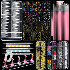 Fandamei front packaging showing complete nail art kit for easy setup