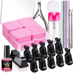 FANDAMEI front packaging showing full soak-off kit and organization benefit
