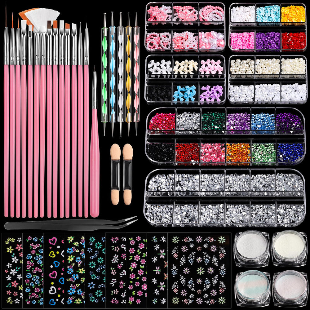 Fandamei front packaging showing full nail art kit for easy setup