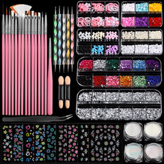 Fandamei front packaging showing full nail art kit for easy setup
