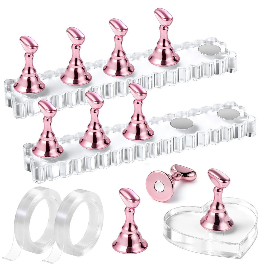 Fandamei front view acrylic bases showing stability and style
