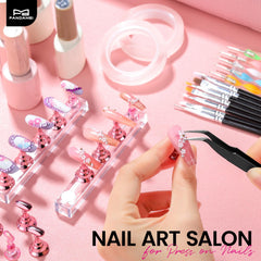 Fandamei lifestyle kit on makeup table improving organized nail workflow