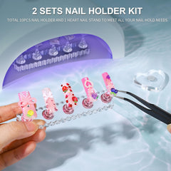 Fandamei lifestyle nail art photo setup showcasing professional display