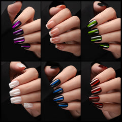 Fandamei short square nails worn on hands demonstrating wearable, everyday elegance