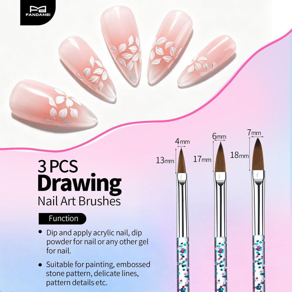 Fandamei magnetic nail stands arranged to display and secure press-on tips for painting convenience