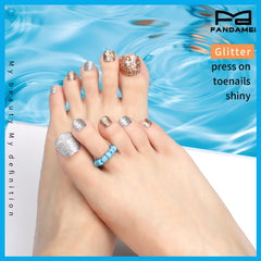 FANDAMEI matte and glossy nails side-by-side, demonstrates finish options for versatile looks