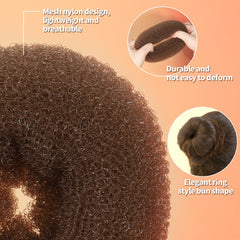 Fandamei close-up of stretchable nylon net texture for comfortable hold