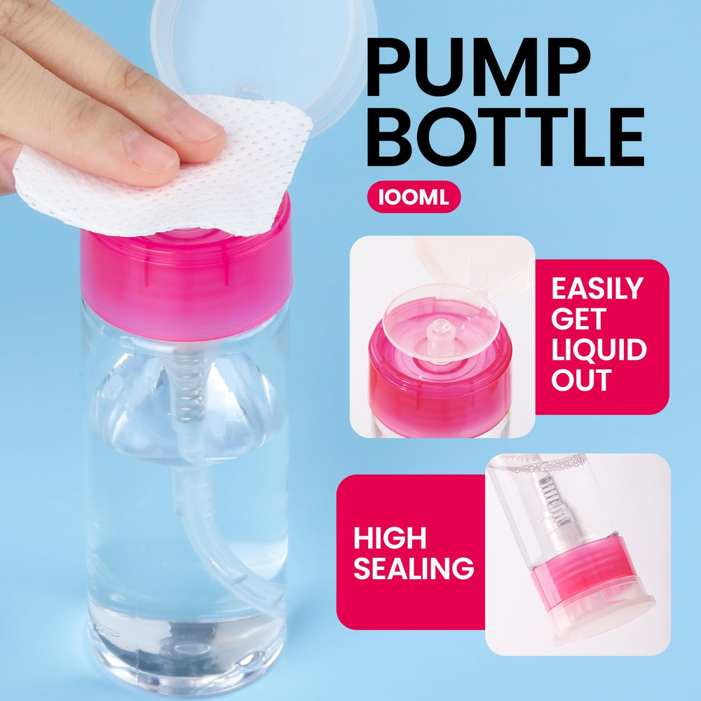 Fandamei pump bottle dispensing remover onto wipe for controlled application