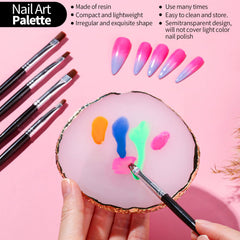 FANDAMEI resin palette with mixed polish for accurate color matching