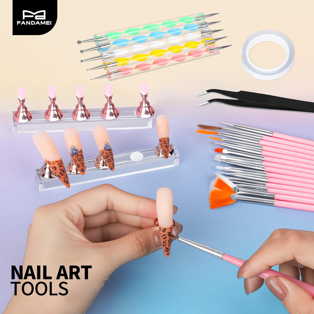 FANDAMEI tools held next to a hand to show scale and ergonomic control