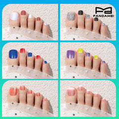 FANDAMEI numbered toenail sizes displayed, helps fast fitting and reliable size selection