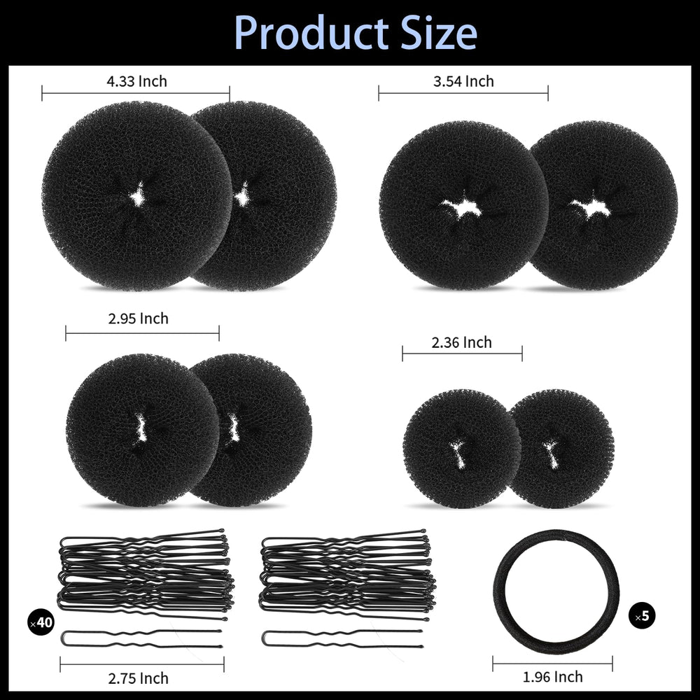 Fandamei size comparison of extra‑large, large, medium, and small donuts for selection