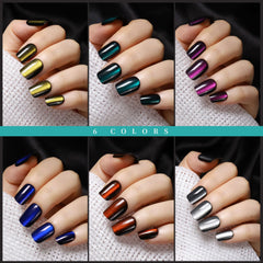 Fandamei woman wearing short square nails showcasing natural look and durability
